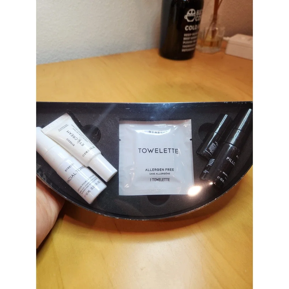 BYREDO Luxury Travel Amenity Kit Sealed Facial Toner Eye Cream Pillow Spray